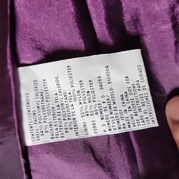 Anchor blue size M gray silver rain coat - Picture 4 of 4